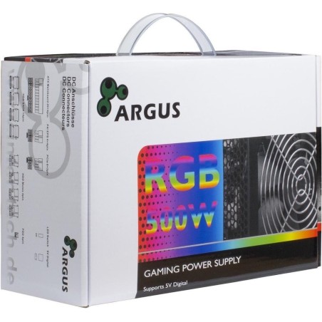 Argus RGB-500W II Power Supply 500W - High Performance, Reliable & Stylish for Your Gaming Setup!